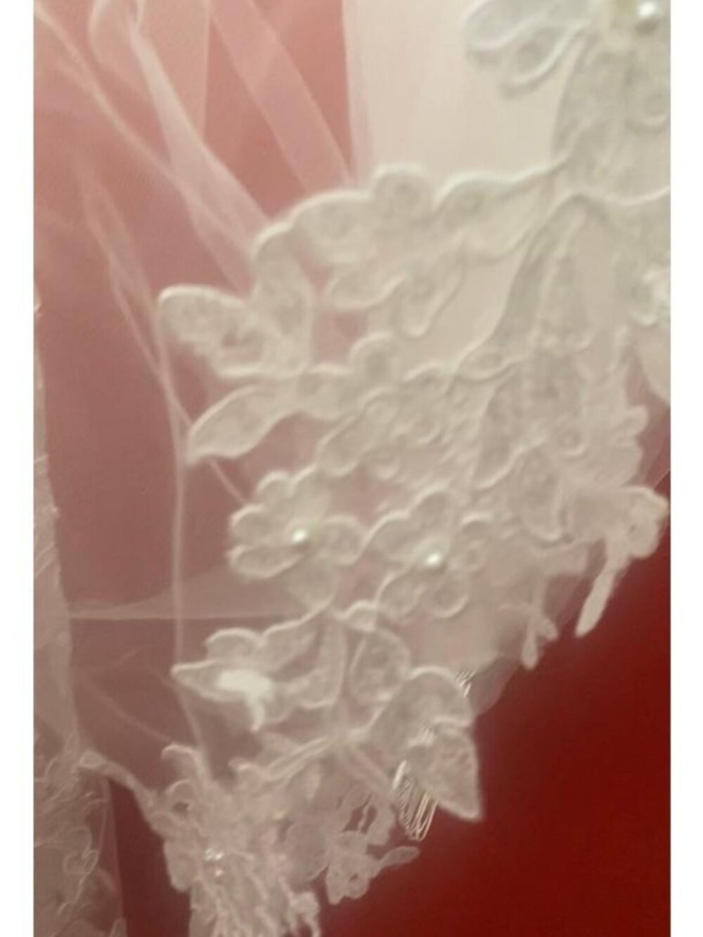 WEDDING DRESS WITH VEIL - Picture 8 of 12